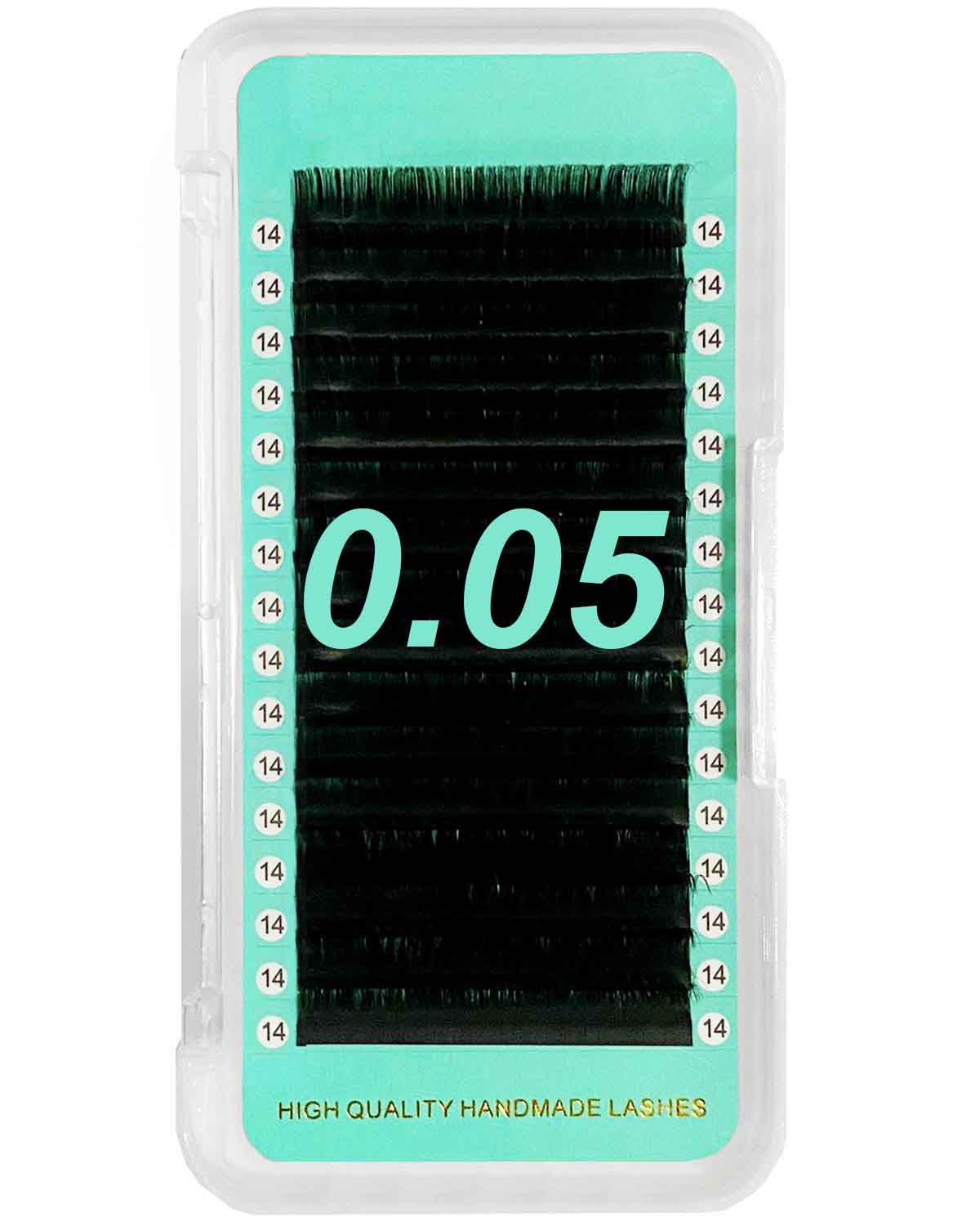 Cashmere PRO Extra Matte Deep Black Lashes 0.05mm【16-lines No-logo】【Best Quality Ever】